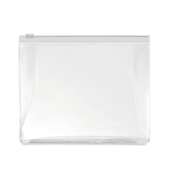 Trousse publicitaire - Cosmobag blanc transparent